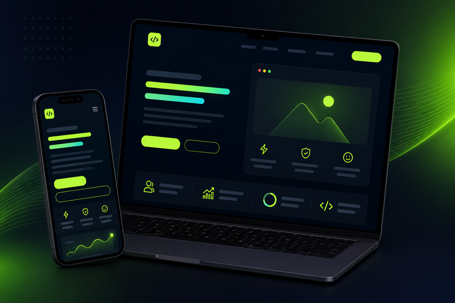 Ejemplo visual de Landing page